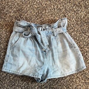 American Eagle Outfitters High Waist Light Blue Shorts